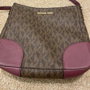 Purple Michael Kors Purse and Wallet